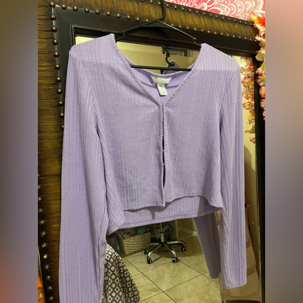 Lavender Long Sleeve Top